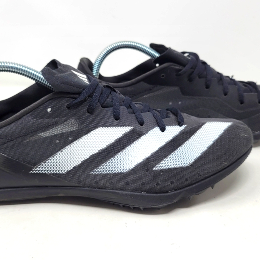 Adidas DistanceStar Black and White Athletic Track Shoes Sz 10